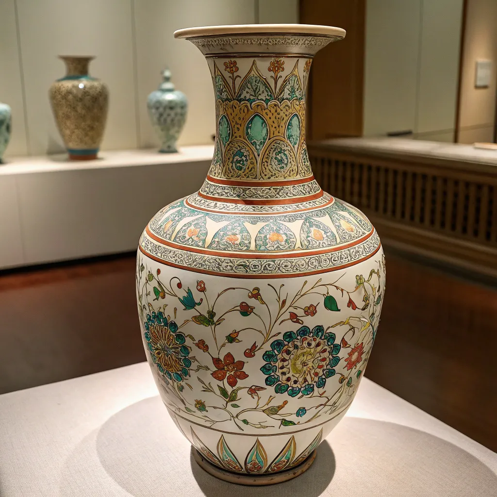 A beautifully crafted ceramic vase